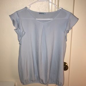 Light blue blouse